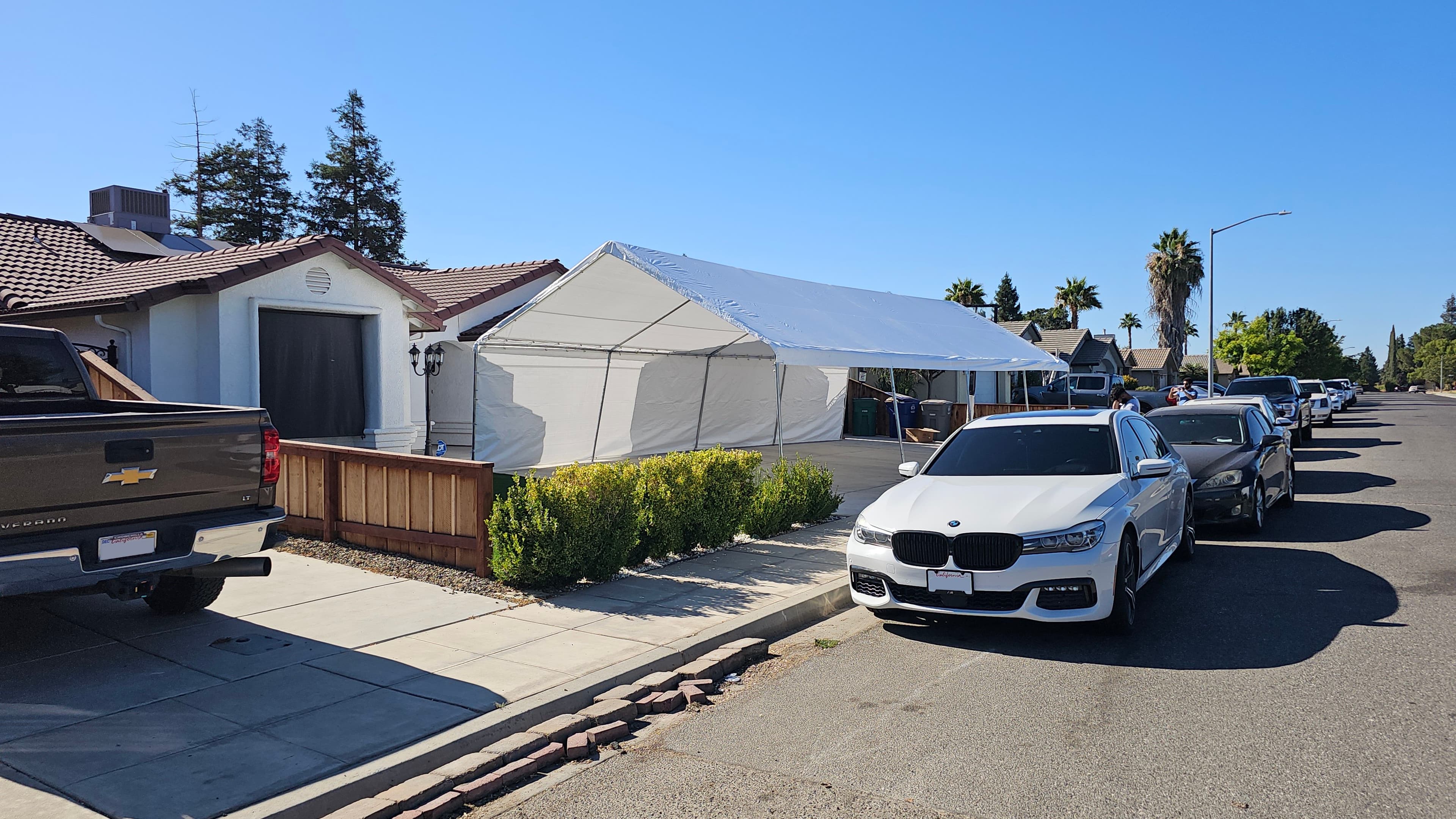 White event canopy rental